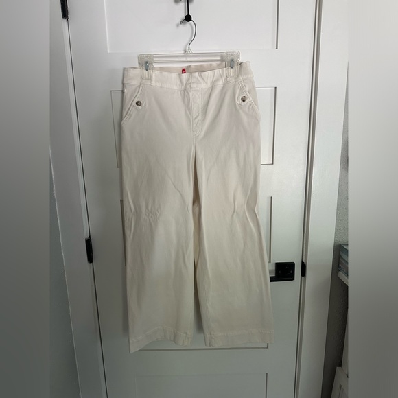 SPANX stretch twill cropped wide leg pant - Picture 3 of 4